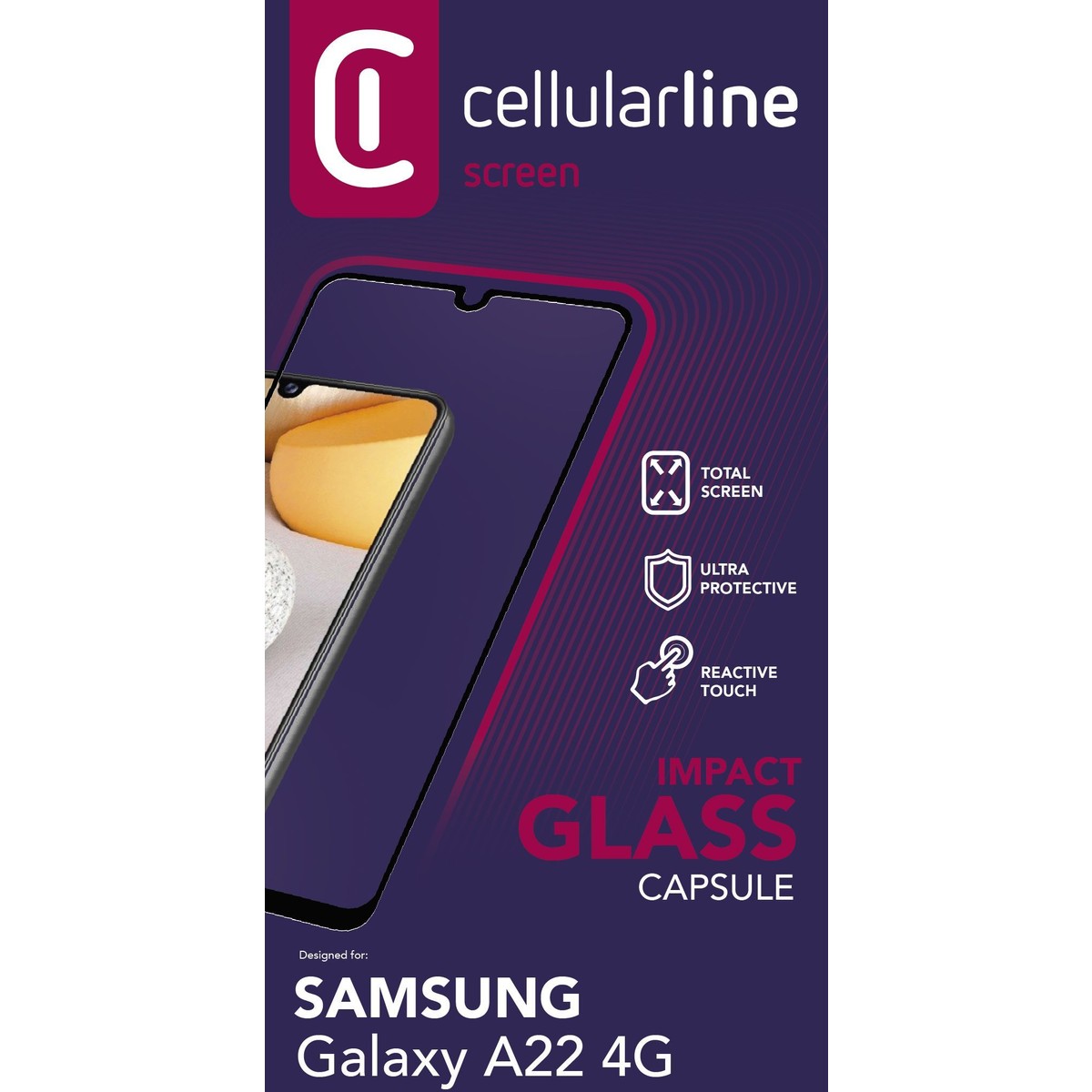 Schutzglas IMPACT GLASS CAPSULE für Samsung Galaxy A22 4G