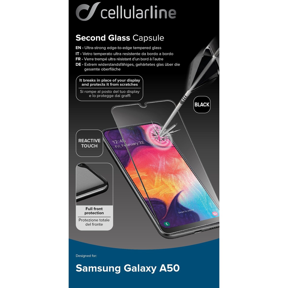Schutzglas IMPACT GLASS CAPSULE für Samsung Galaxy A30/A50