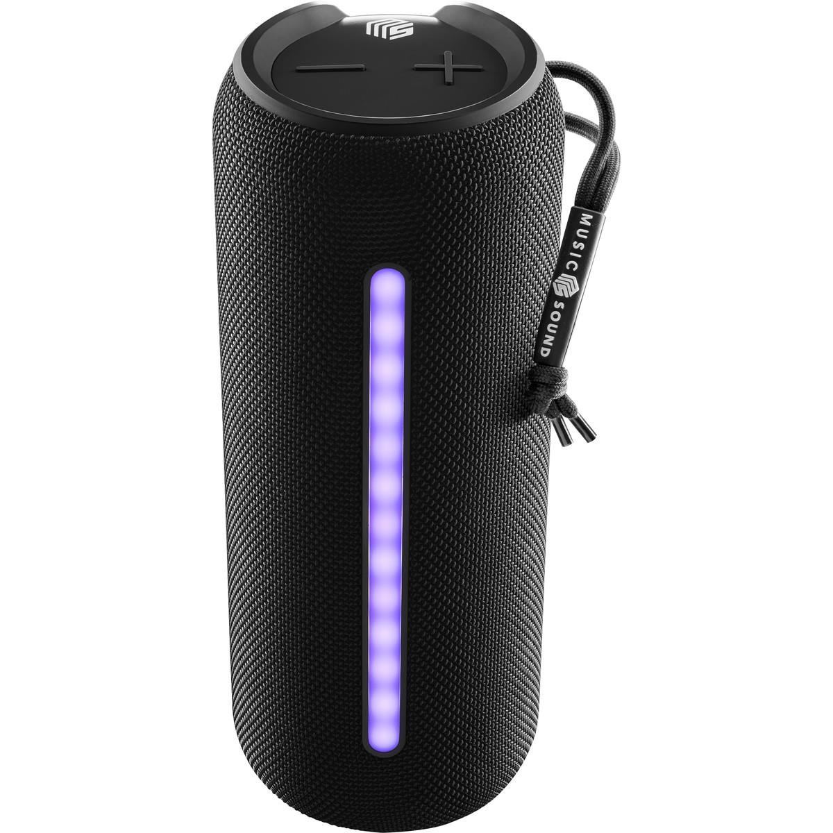 Spritzwasserfester Lautsprecher HYPE 20 mit LED-Licht für bluetoothfähige Geräte