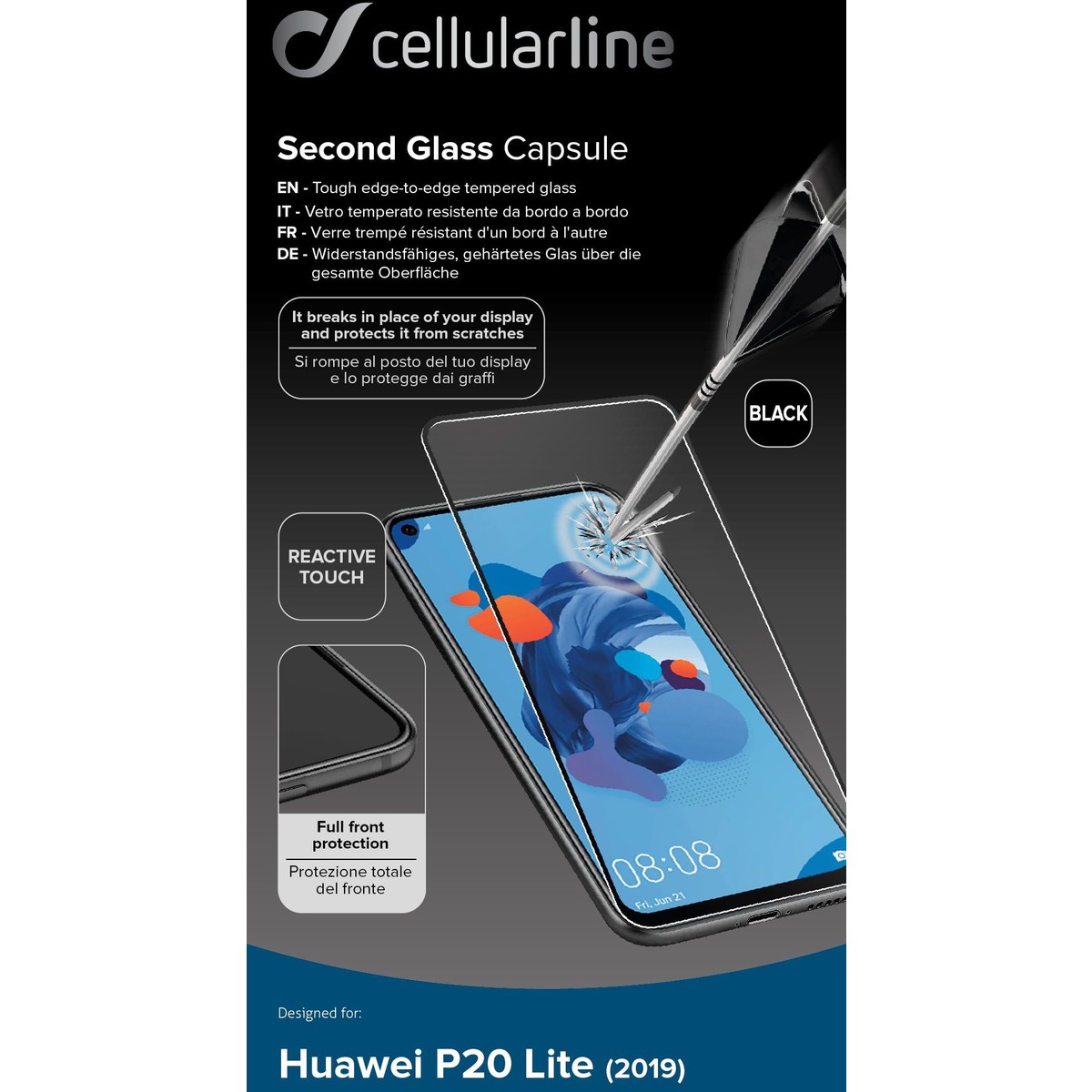 Schutzglas IMPACT GLASS CAPSULE für Huawei P40 Lite/P20 Lite 2019