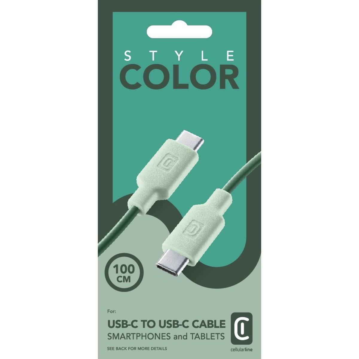 Lade- und Datenkabel STYLE COLOR 100cm USB Type-C auf USB Type-C
