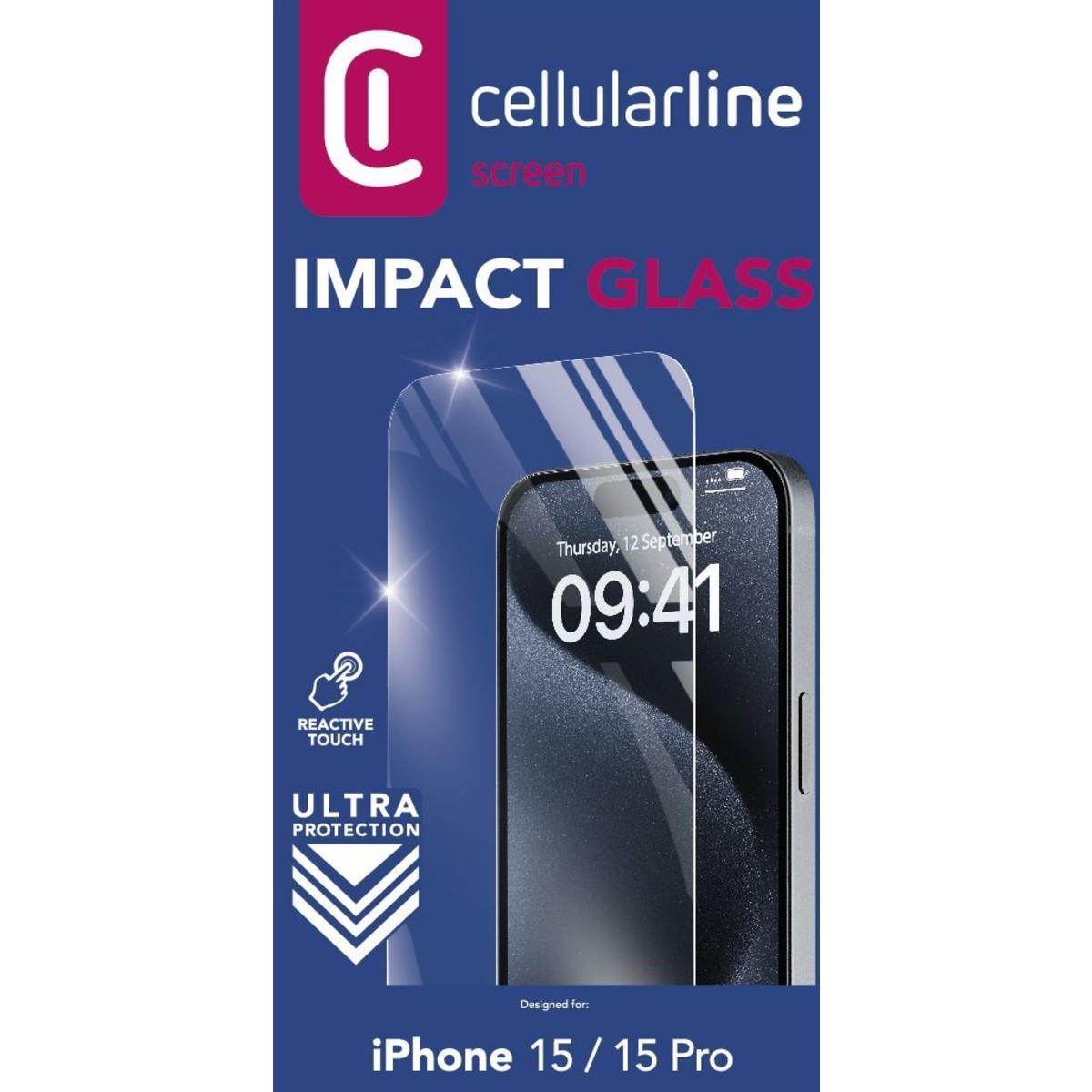 Schutzglas IMPACT GLASS für Apple iPhone 15/15 Pro