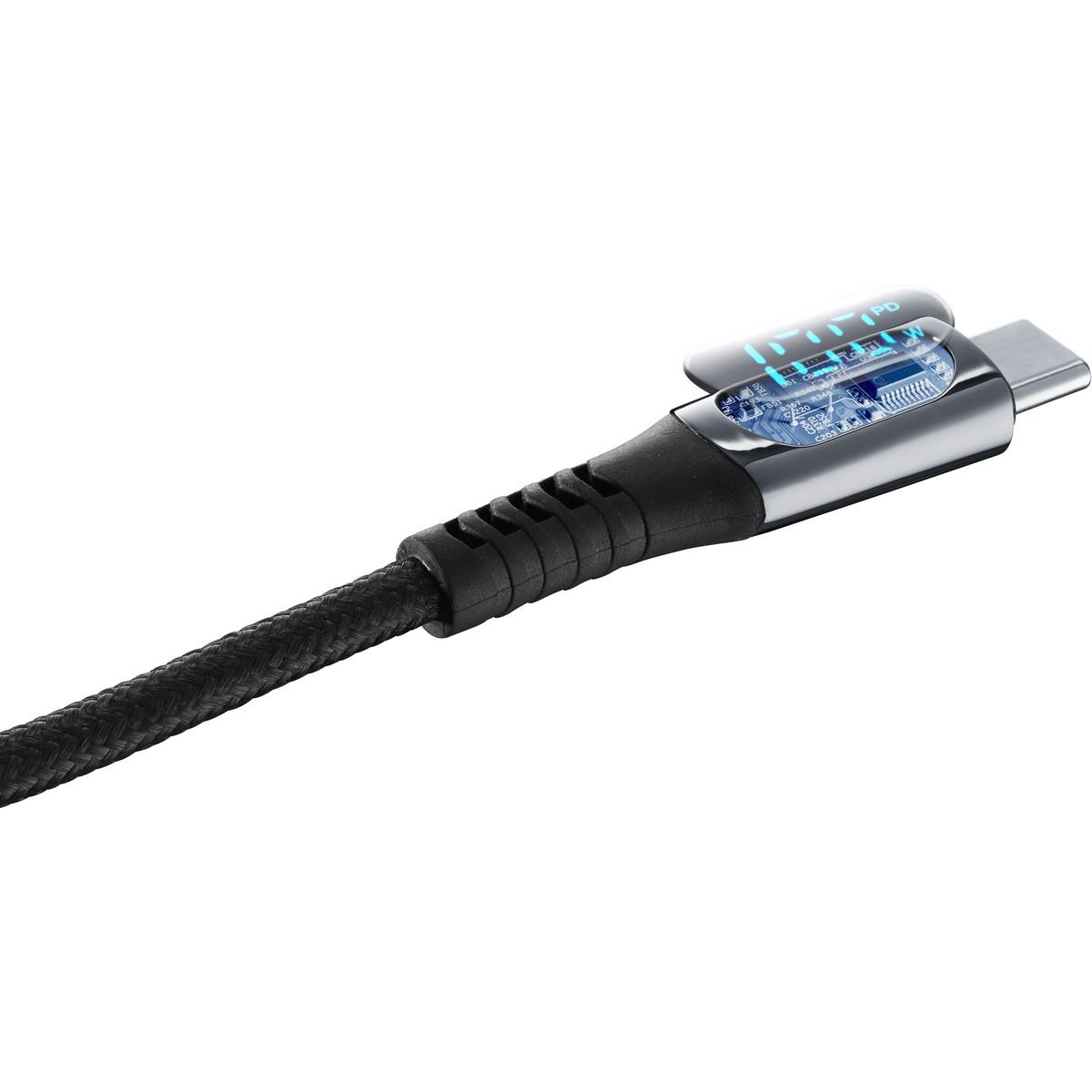 Lade- und Datenkabel DISPLAY 200cm USB Type-C auf USB Type-C
