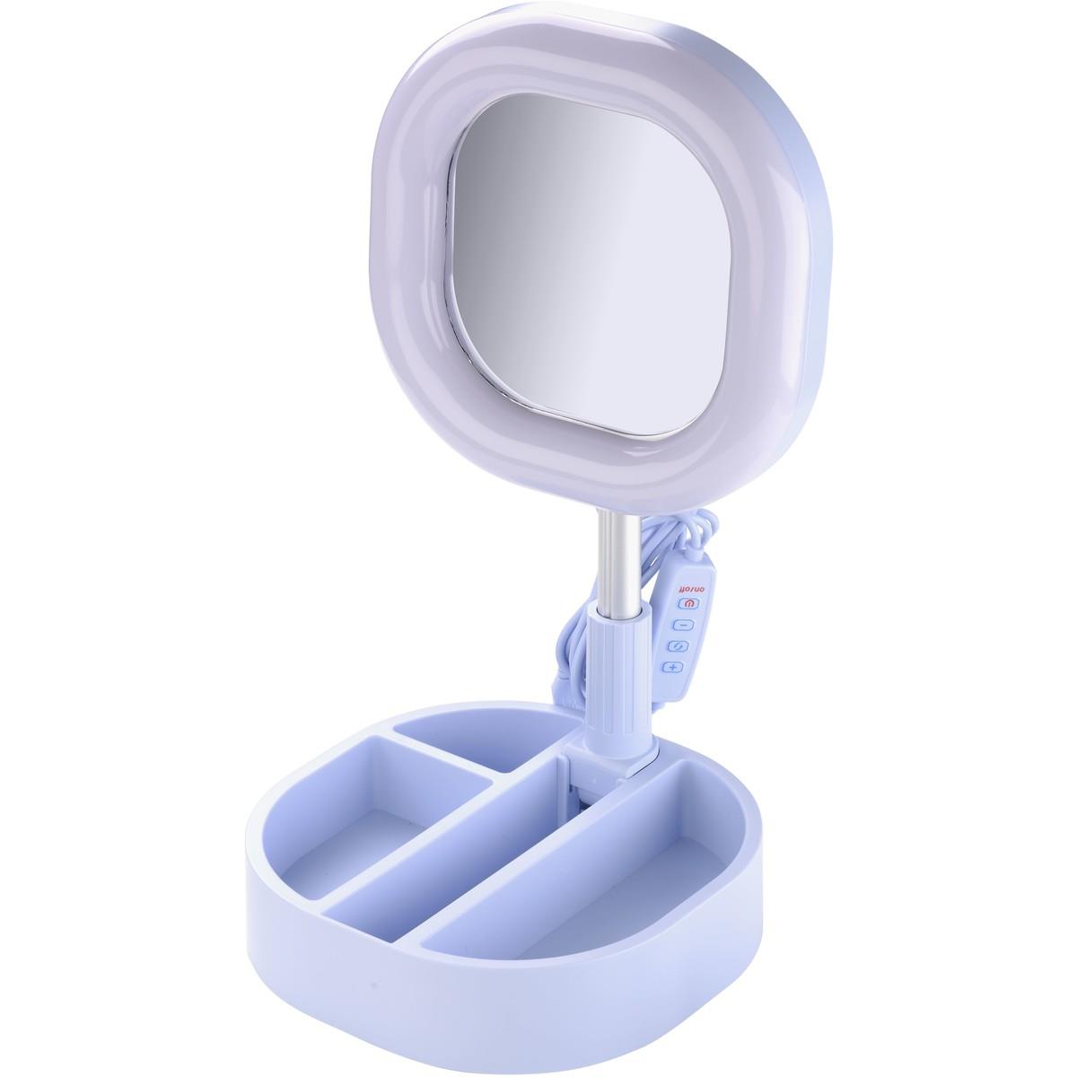 Selfie Ring MIRROR mit LED und Spiegel für Smartphones bis 6,7 Zoll