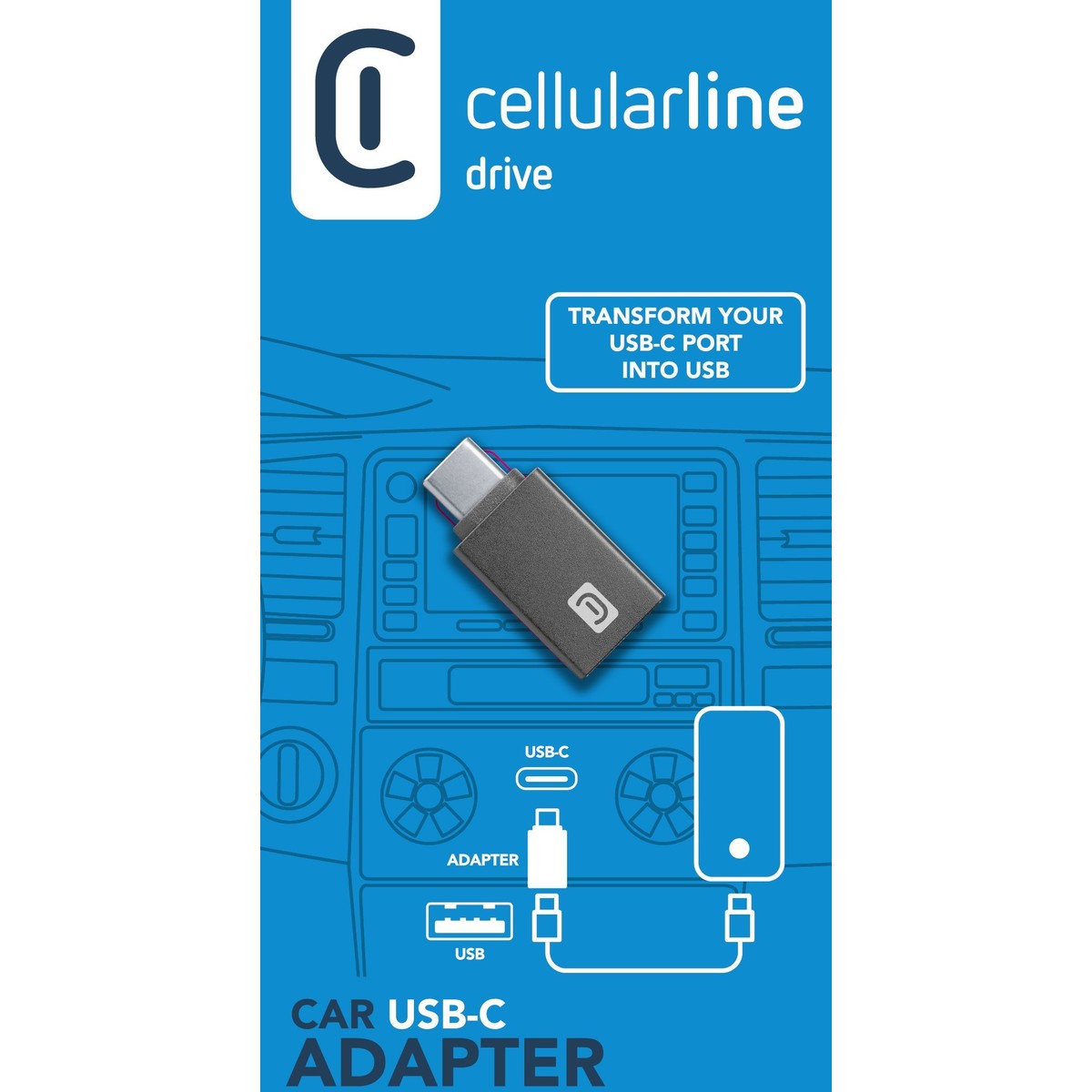 Adapter CAR USB Type-A auf USB Type-C
