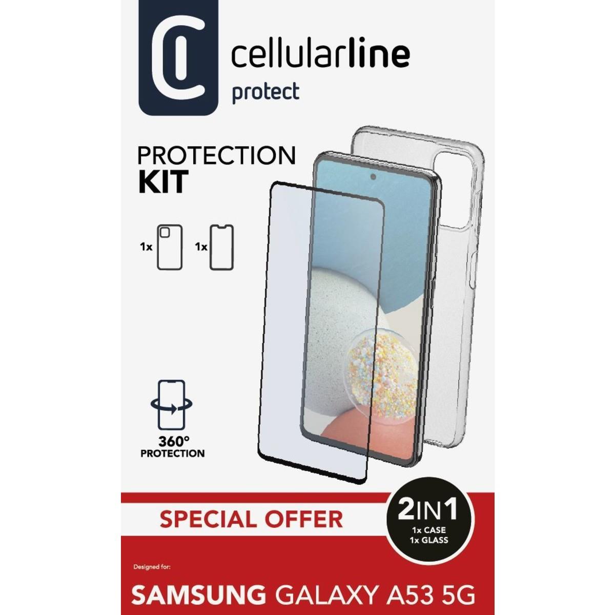 Set PROTECTION KIT aus Backcover und Schutzglas für Samsung Galaxy A53 5G