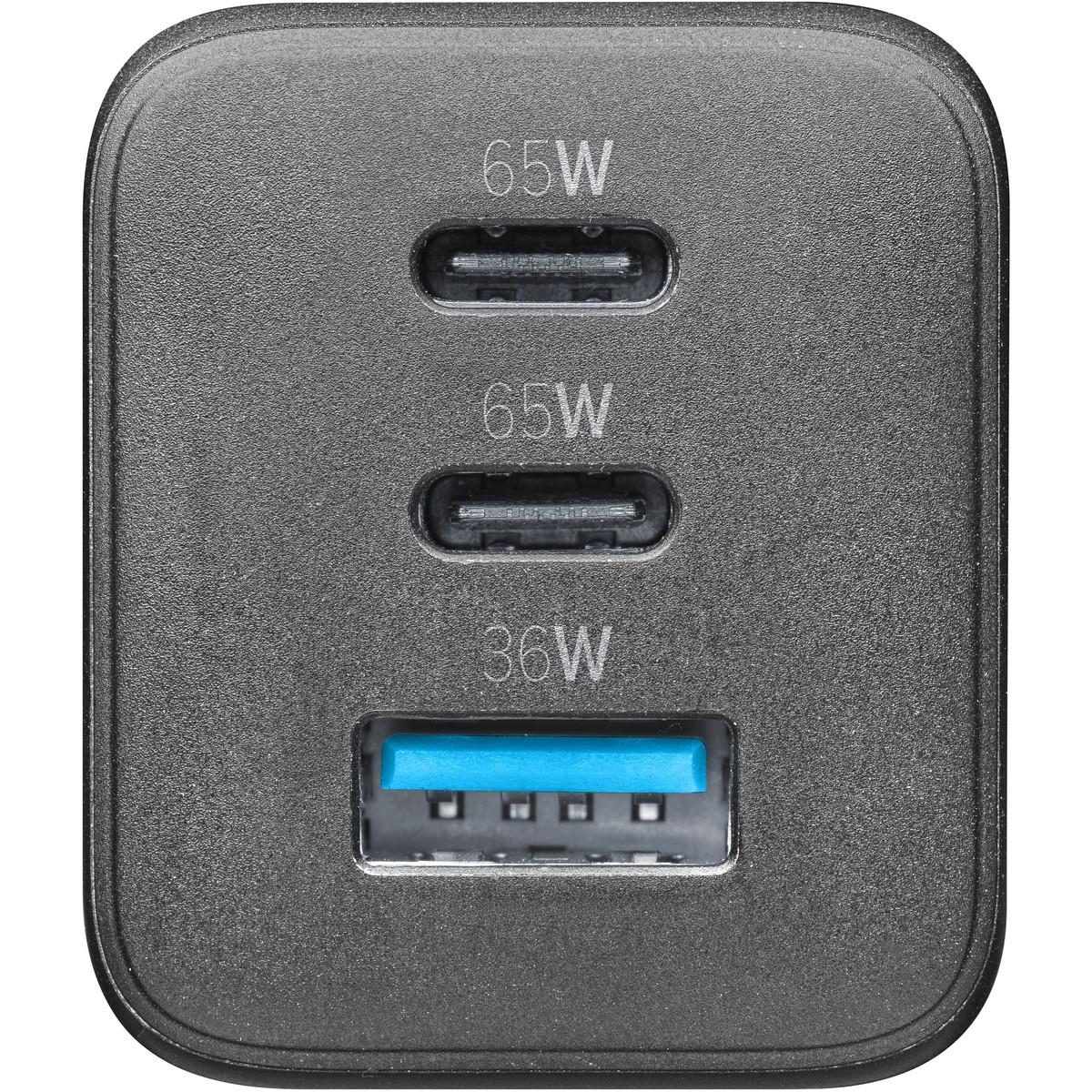 Reiselader 65W MULTIPOWER GaN 2x USB Type-C und 1x USB Type-A