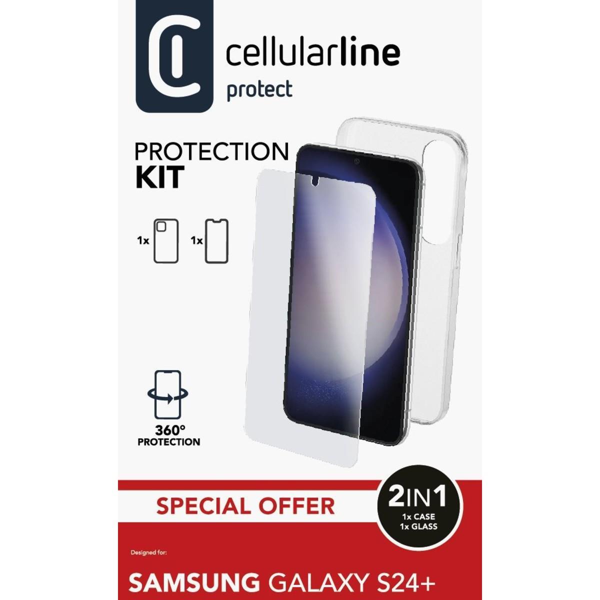 Set PROTECTION KIT aus Backcover und Schutzglas für Samsung Galaxy S24 Plus