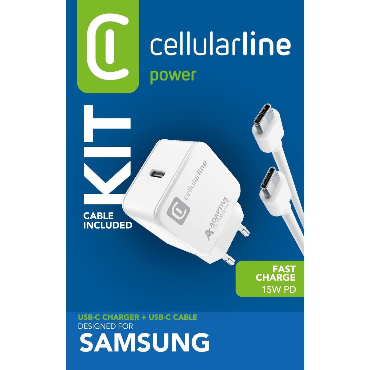 Reiselader-Set 15W USB Type-C inkl. Kabel für Samsung Type-C