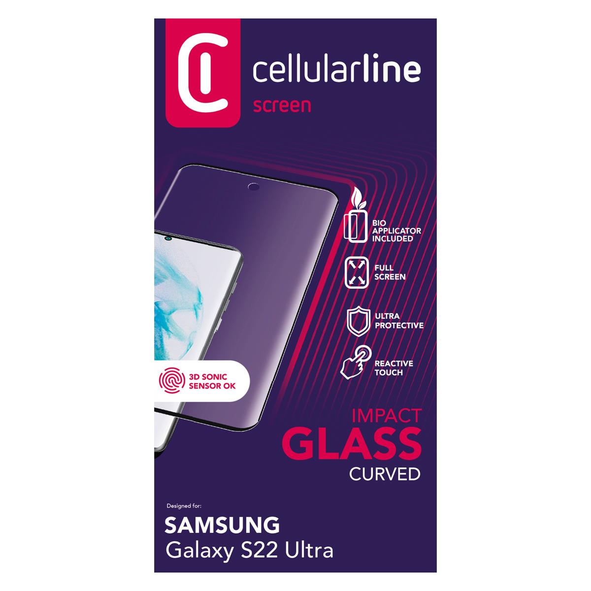 Schutzglas IMPACT GLASS CURVED für Samsung Galaxy S22 Ultra