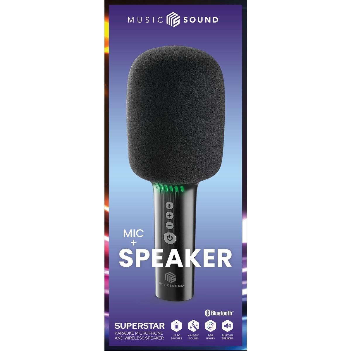 Karaoke-Mikrofon SUPERSTAR für bluetoothfähige Geräte