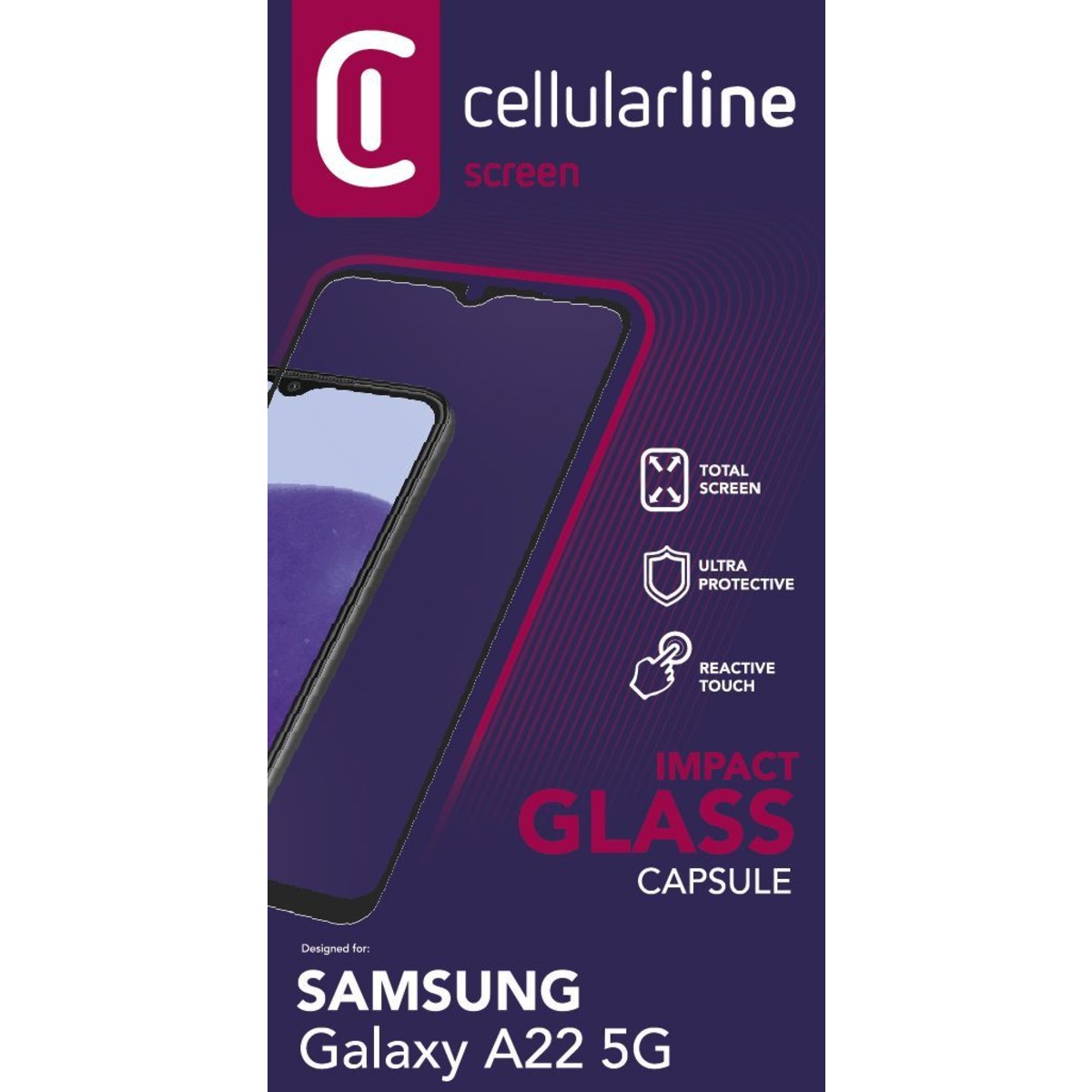Schutzglas IMPACT GLASS CAPSULE für Samsung Galaxy A22 5G