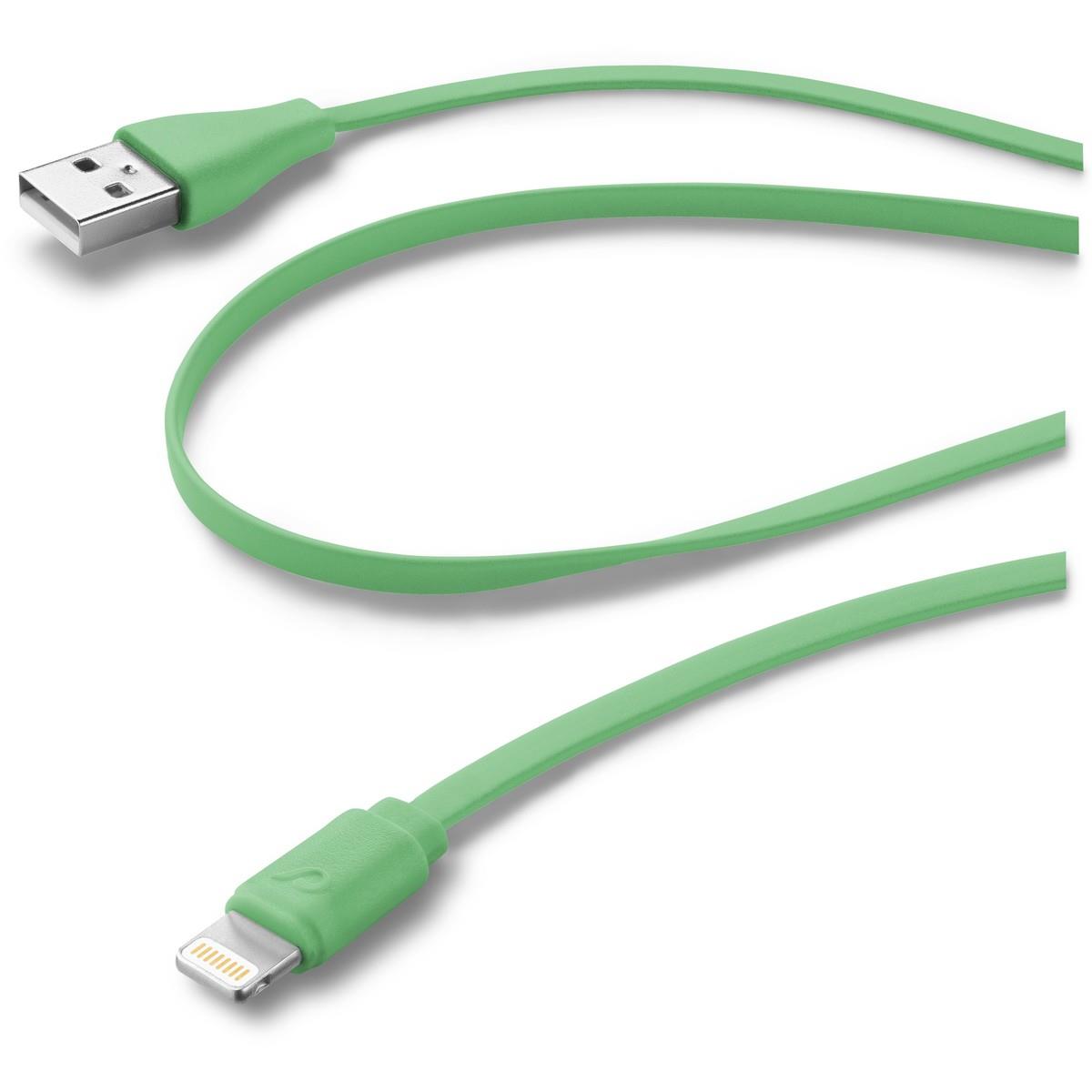 Lade- und Datenkabel FLAT 100cm USB Type-A auf Apple Lightning