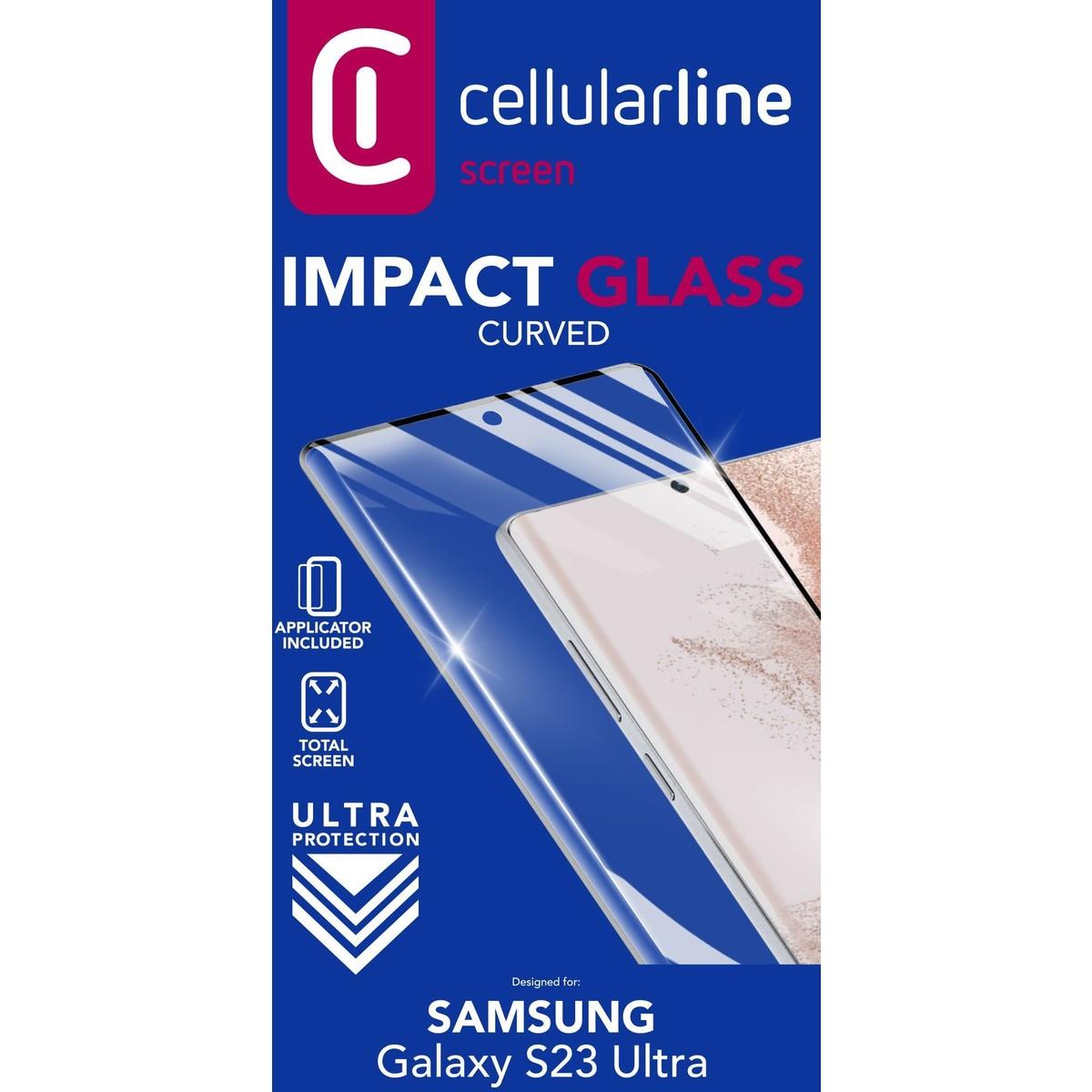 Schutzglas IMPACT GLASS CURVED für Samsung Galaxy S23 Ultra