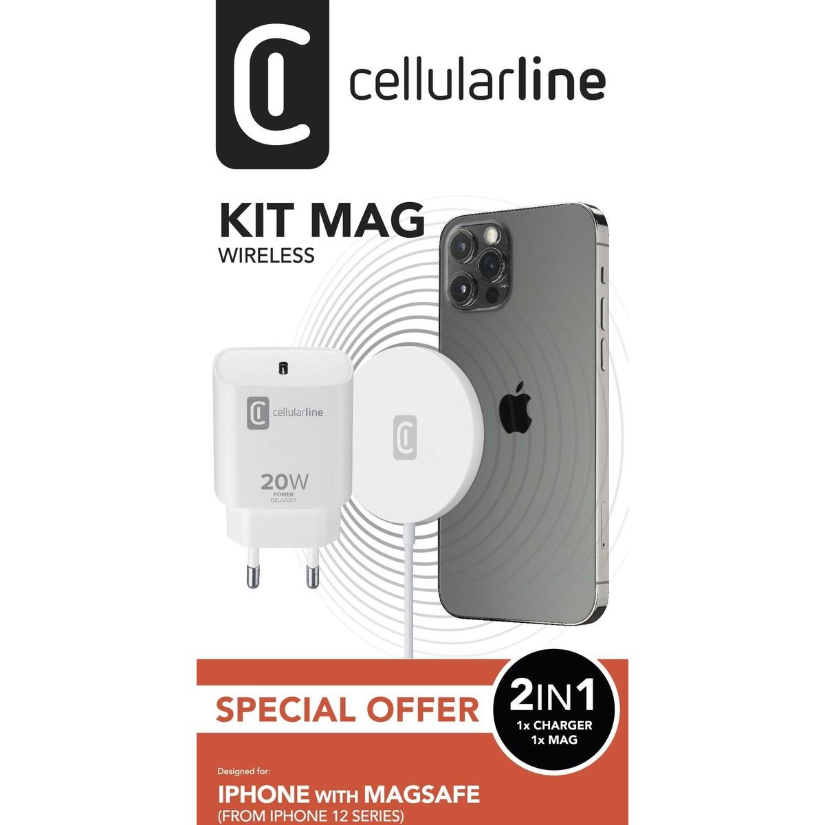Set MAG KIT aus MagSafe Charger MAG 7,5W und Reiselader USB Type-C 20W für Apple