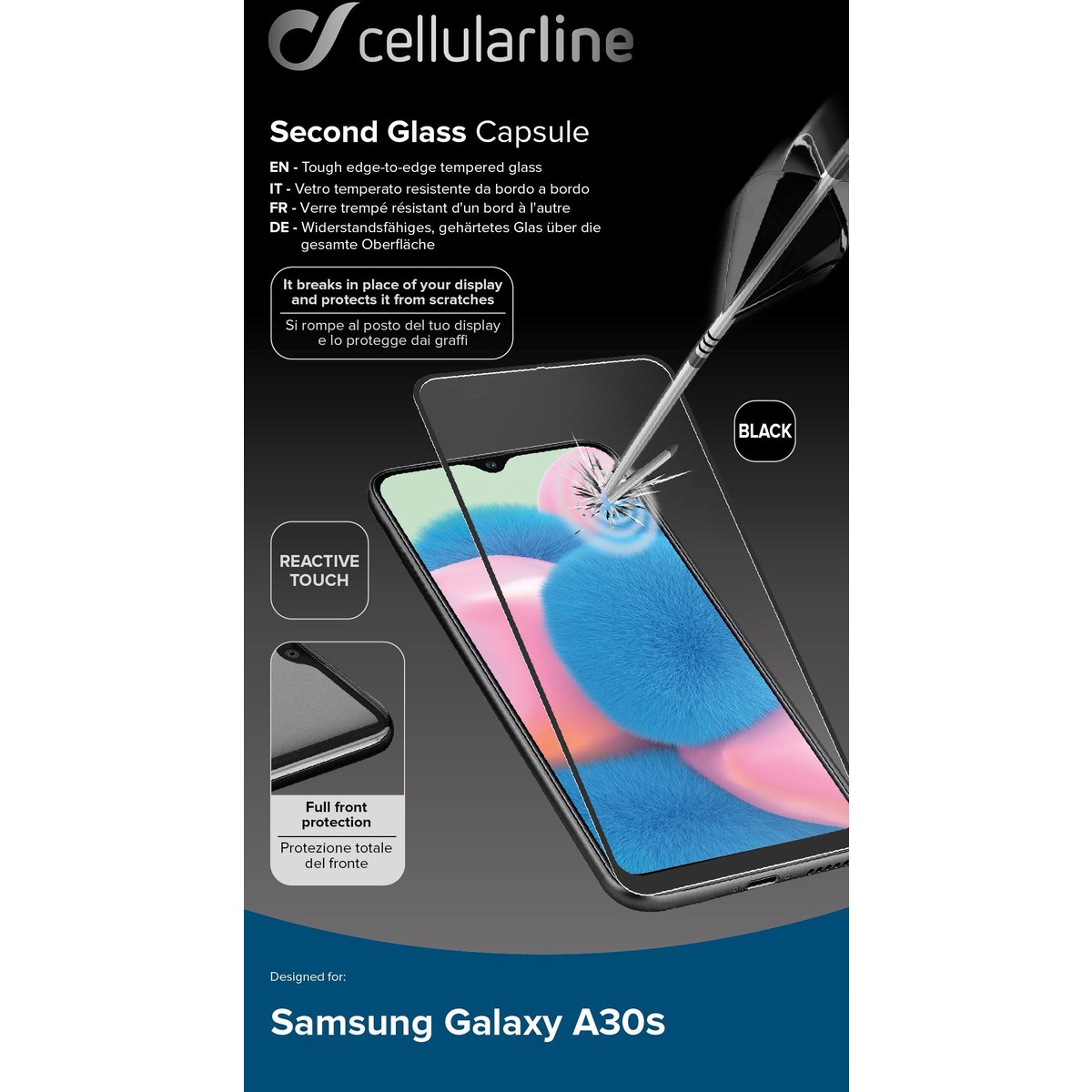 Schutzglas IMPACT GLASS CAPSULE für Samsung Galaxy A30s