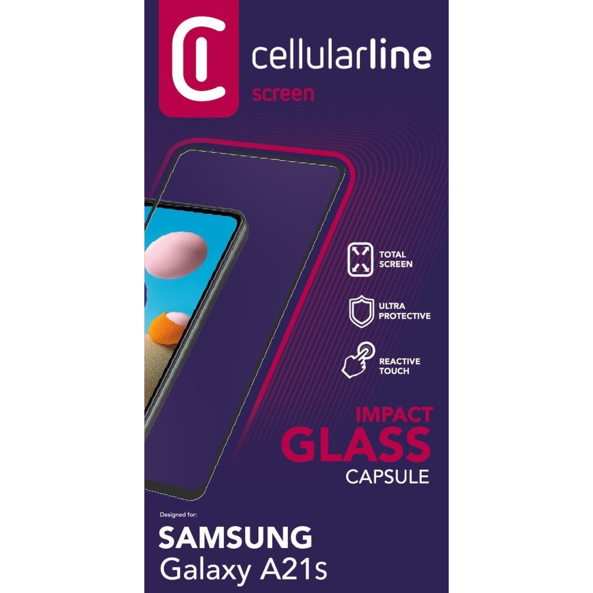 Schutzglas IMPACT GLASS CAPSULE für Samsung Galaxy A21s