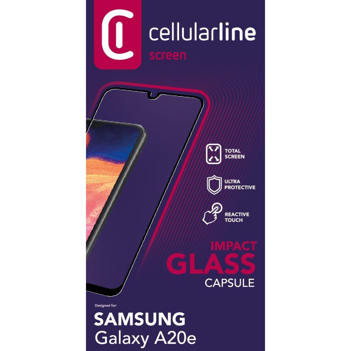 Schutzglas IMPACT GLASS CAPSULE für Samsung Galaxy A20e