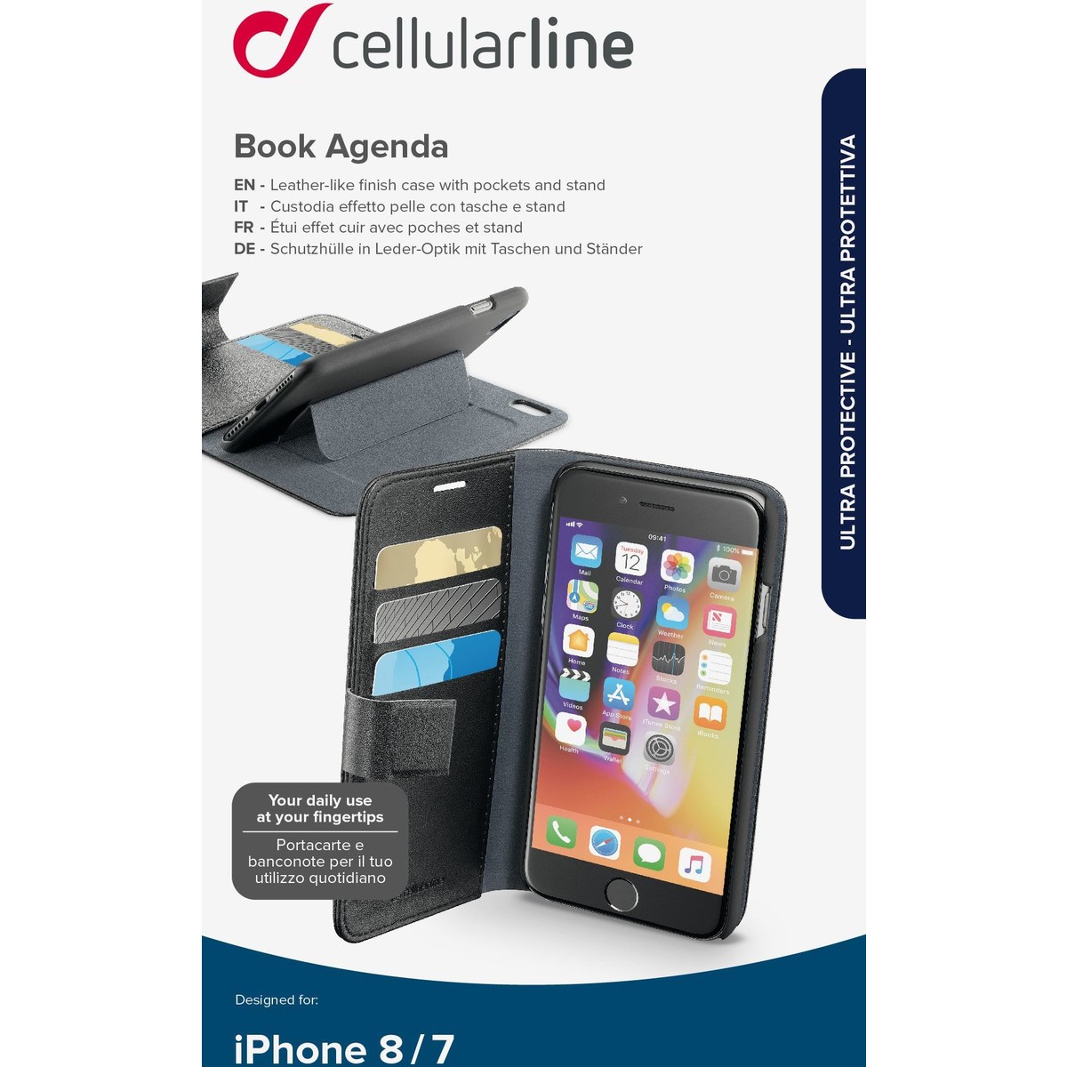 Bookcase BOOK AGENDA für Apple iPhone 7/8/SE 2020/SE 2022