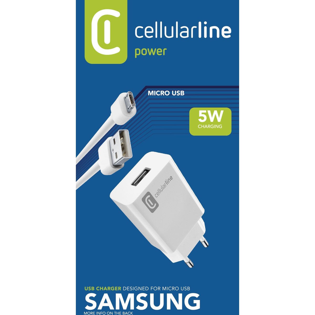 Reiselader-Set 5W USB Type-A inkl. Kabel für Samsung Micro-USB